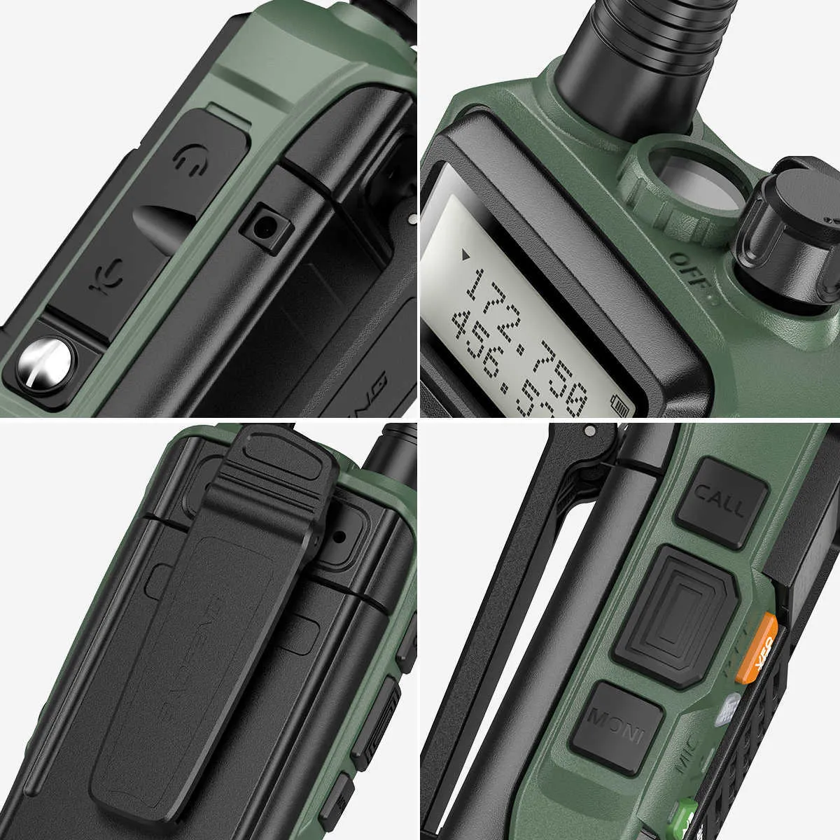 New BAOFENG UV-S9 Plus Handheld Transceiver With Dual Band Long Range Walkie Talkie Ham UV-5R Two Way Radio Add Speaker Mic