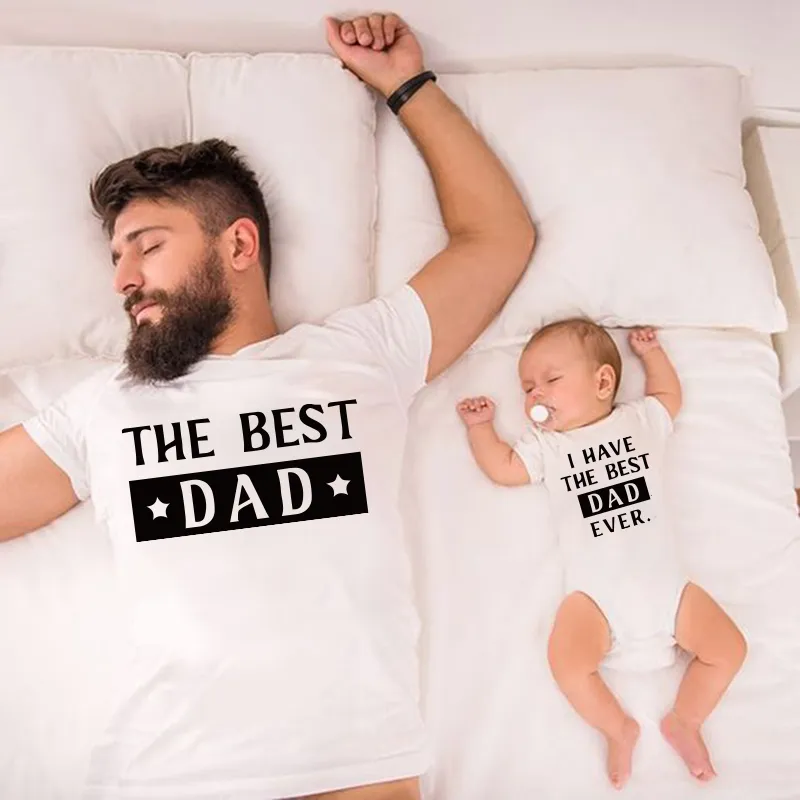 THE DADI HAVE THE DAD EVER T shirt family matching clothes Outfits Family Look Daddy Son Clothes Fathers Day Gift 220531