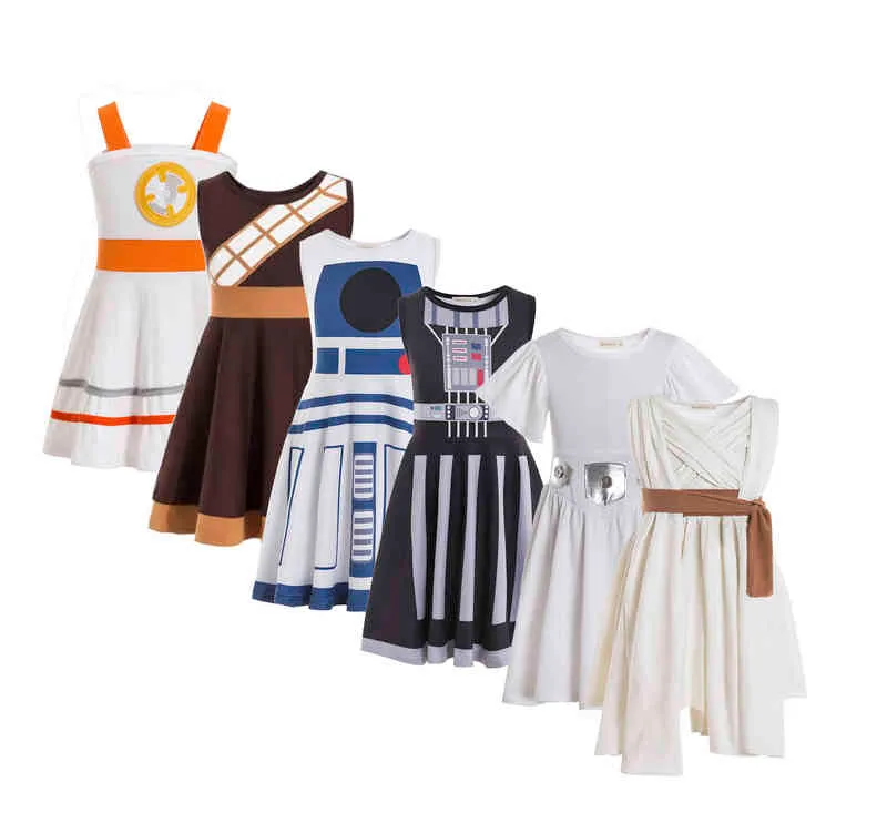 زي راي زي ليا CHEWBACCA R2D2 DARTH VADOR BB8 BB-8 C3PO FAMILY HALLOWEEN COSPLAY COSPLAY G220518