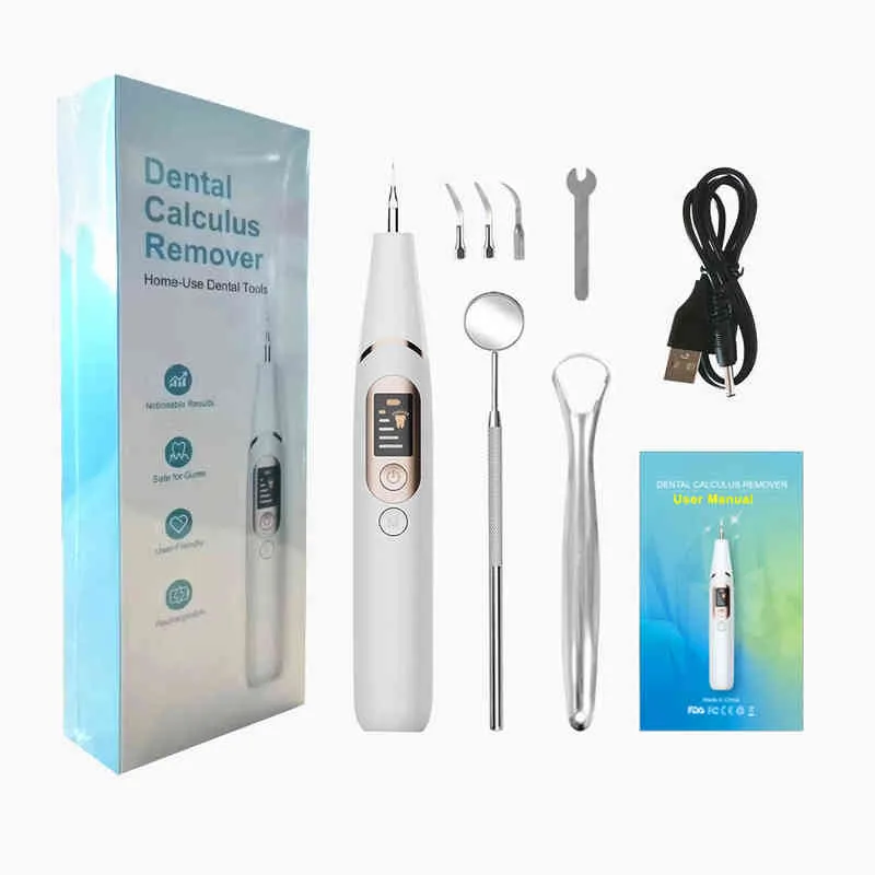 Nettoyeur de dents à ultrasons domestique électrique intelligent pierre et tartre enlevant nettoyage instrument de blanchiment 220625