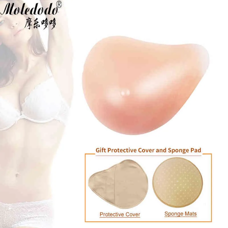 Smellino silicone forma mastectomia toracica a forma di arado della protesi mammaria finta 500 g di cuscinetti al seno morbido D40 H22051162298378693708