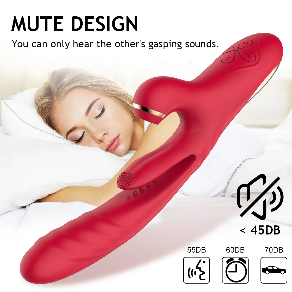 Étirement gode vibrateur pour femme 265mm de Long gros lapin sucer jouet femme Clitoris ventouse vagin Clitoris stimulateur sexy Machine