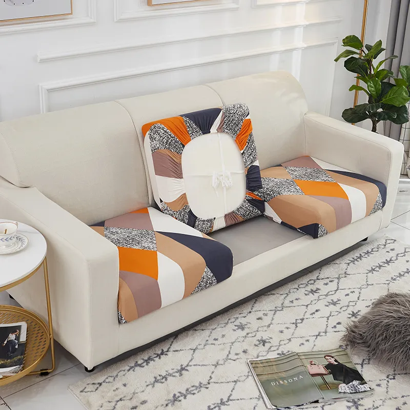 Kudde fall spandex stretch soffa säte kudde täckstol husdjur barn möbler protektor tvättbar avtagbar slipcover 1 2 3 4 220623