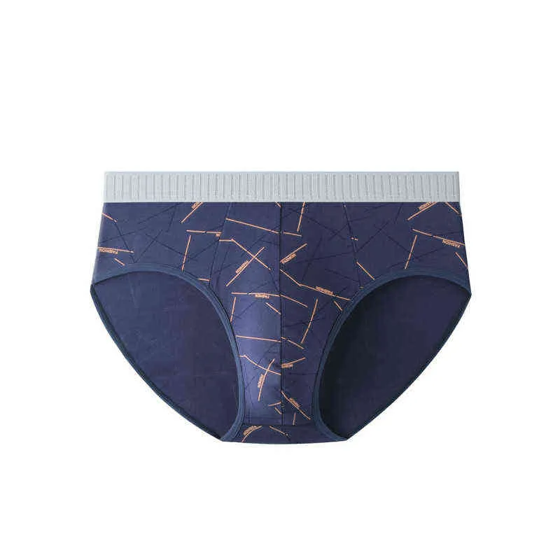 Gentle Care Underwears Mens Cotton Printing Briefs Comfortable Breathable Antibacterial Bottom Crotch Panties Wholesale T220816