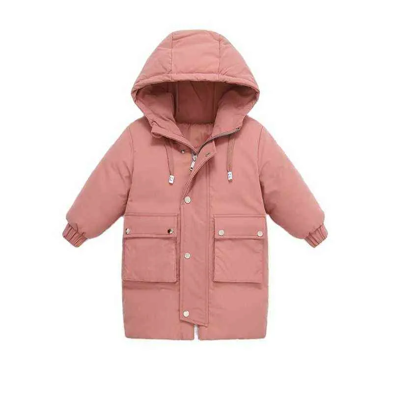LZH 2021 Kinderkleding mode Winterjas voor meisjes kleding Baby jongens Jassen Dikke kinderen Down Jacket 4-10 jaar jassen J220718