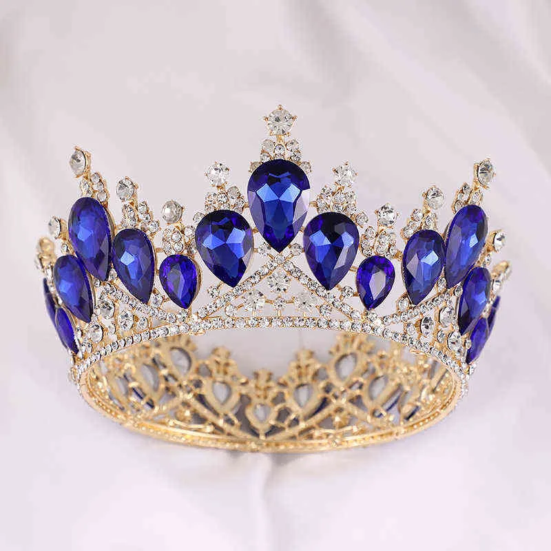 KMVEXO CRYSTAL VINTAGE ROYAL ROYAL KING TIARAS CROWTS MEN WORNT PROM PROM DIADEM HAID HAIR WEDDAY HAIR JOLLEYRY A3220323