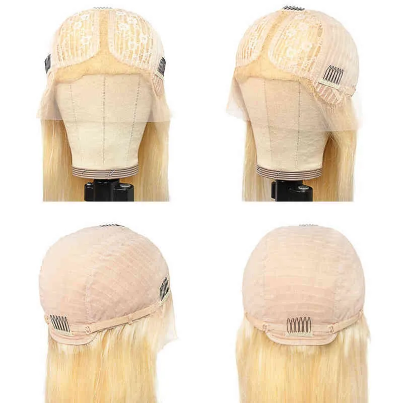 Peruki włosów NXY 613 koronkowa czołowa blondynka z przodu pełna dla czarnych kobiet 28 34 -calowa HD 220609