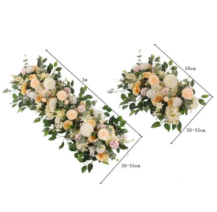 50cm diy造花acanthosphereユーカリの結婚式の家の背景の装飾的な花のローズ牡丹あんぱく動植物のミックスのアーチテーブルの装飾ZC1013