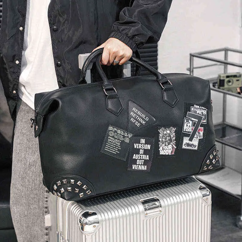 Torba Duffel Outdoor skórzany bagaż podróżny Chao Chao Męska skórzana torba fitness 220626
