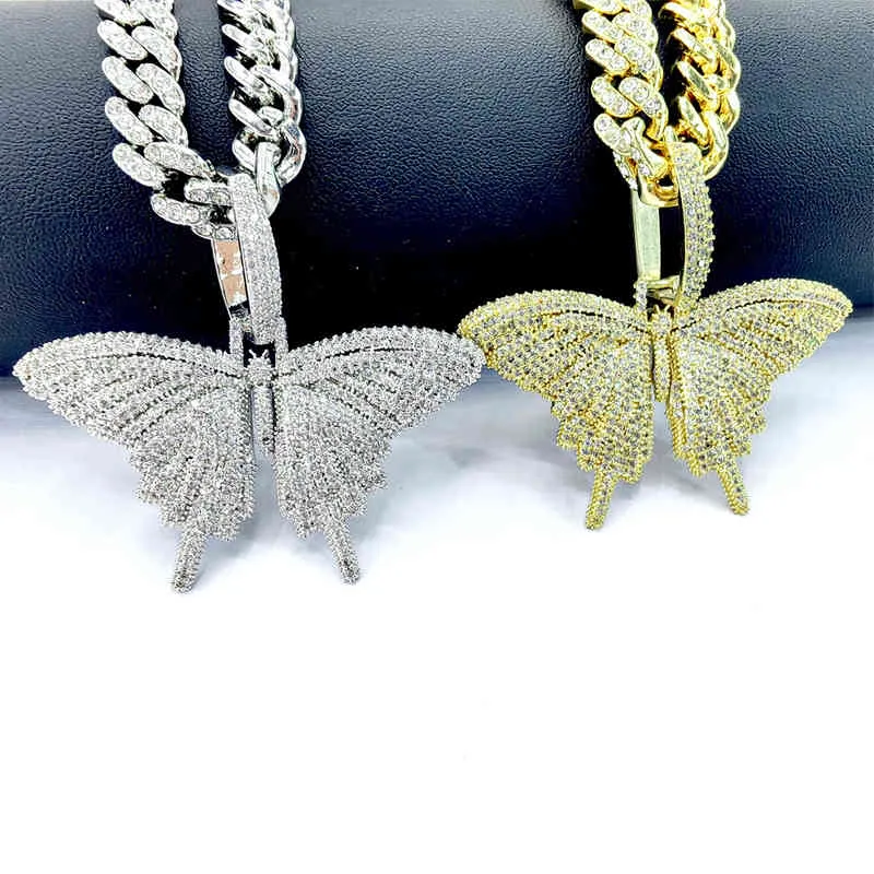 Colar de jóias populares Colar de minorias femininas Design de minorias Ins estilo personalizado Versátil Butterfly Pingente Chain Cuba
