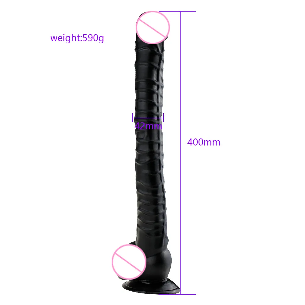 40 cm superlång dildo sugkopp erotiska sexiga leksaker för par artificiell anal penis g-spot stimulering vagina gode hour sodomie