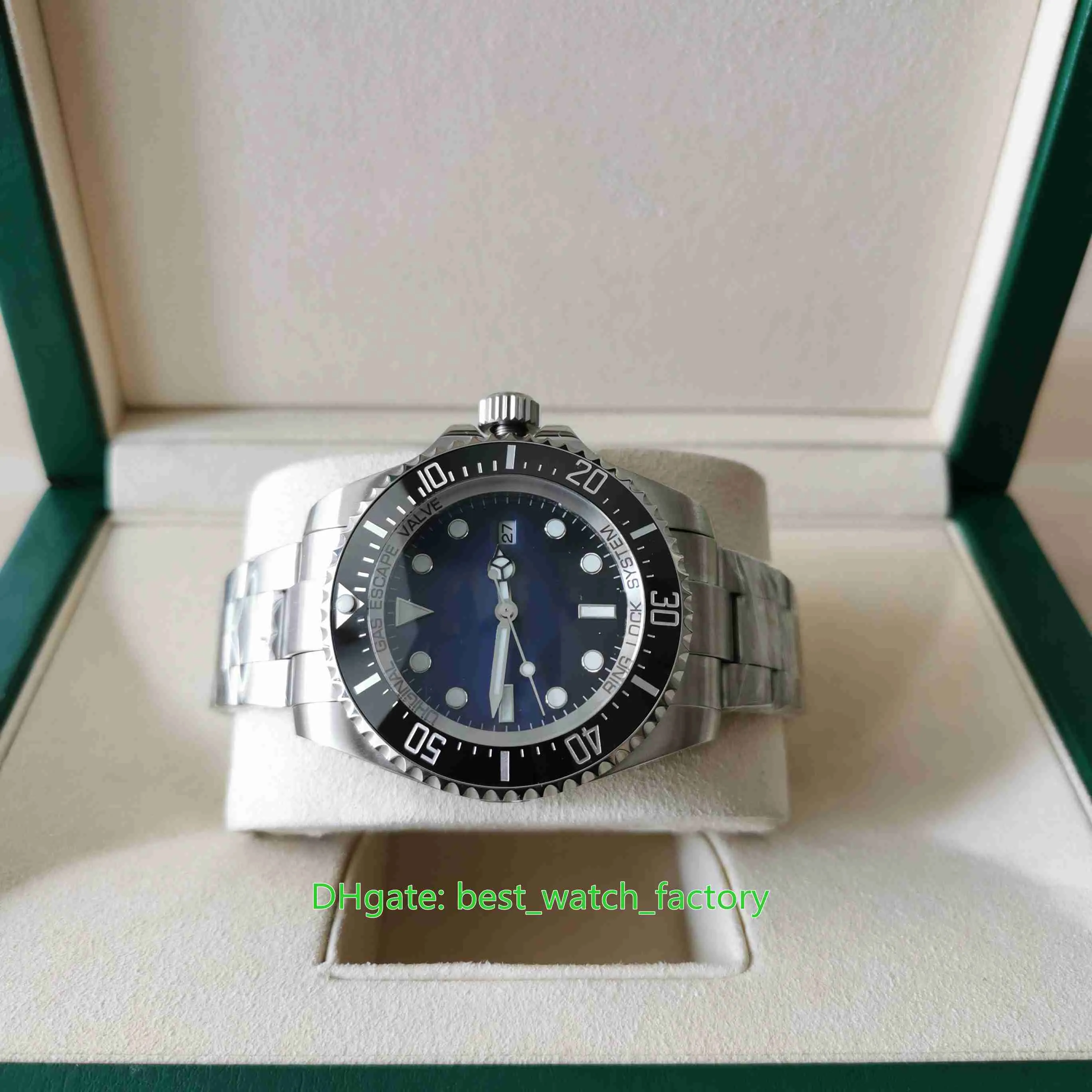 Verkopende V5-versie Horloges van topkwaliteit 44 mm Sea-Dweller 116660 D-Blauwe keramische saffier Azië 2813 Beweging Mechanisch Automatisch 236d