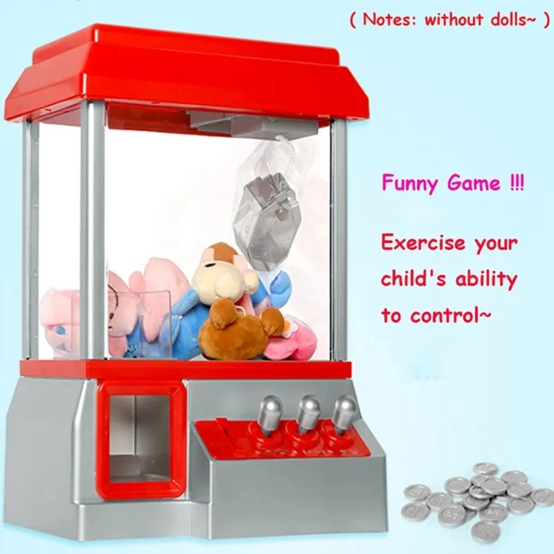 Mini macchina da gioco arcade bambini Vending Music Candy Grabber Macchina artigli a gettoni Giocattolo regalo bambini 220809