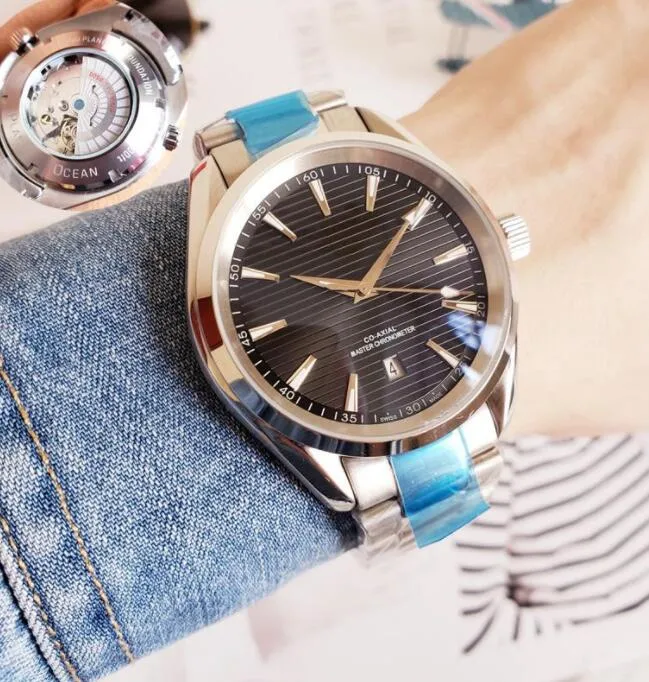 U1 TOP Automatyczne zegarki Męskie Aqua 39 mm Terra Watch 8500 MOCELICAL Ruch Sapphire Glass Diver Wristwatch Przezroczysty z tyłu Swim320Y