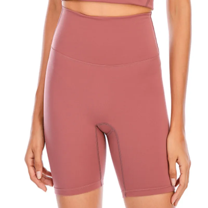 LU-088 SIE WOLLEN Yoga-Shorts für Damen mit hoher Taille, schmale Passform, Po-Lift, Fitnessstudio, Laufen, schnell trocknend, atmungsaktiv, hochelastisch, Leggings, Damen-Oberteil