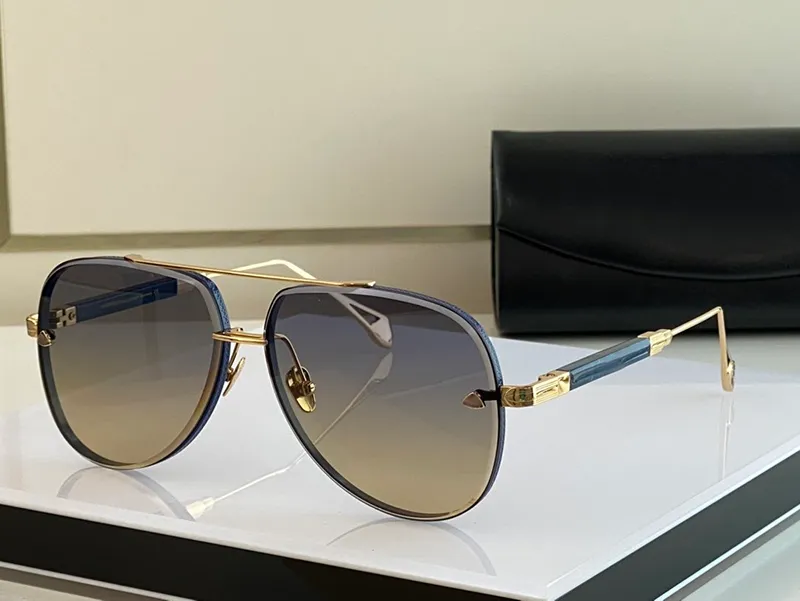 Weiße Designer-Sonnenbrille für Damen und Herren, rund, MAYBA-Sonnenbrille, Vintage, 62 mm, Gold, Silber, Metall, übergroß, Mode, Sport, Fahren, E253e