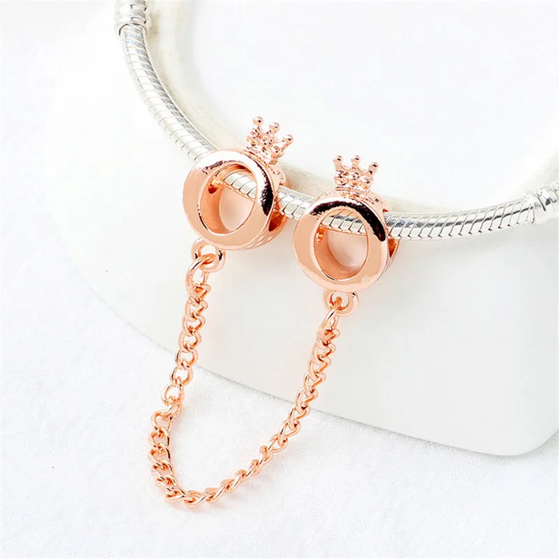 925 prata esterlina balançar charme novo 1 pçs bonito original rosa coroa de ouro borboleta arco-íris diy grânulo caber pandora encantos pulseira diy jóias acessórios