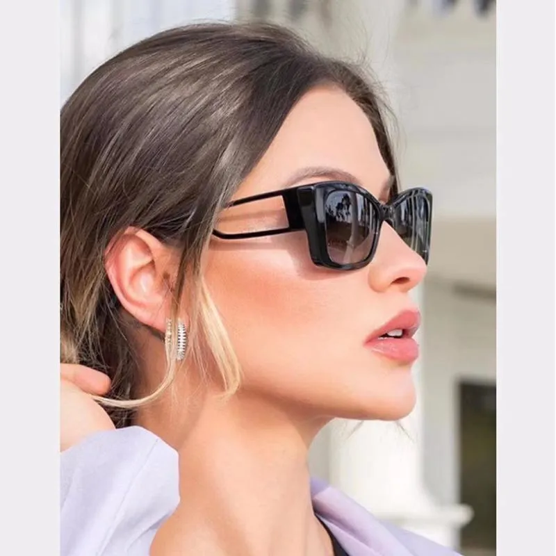 Lunettes de soleil papillon femmes mode acétate cadre Somen avec branches latérales clairesSunglasses287U