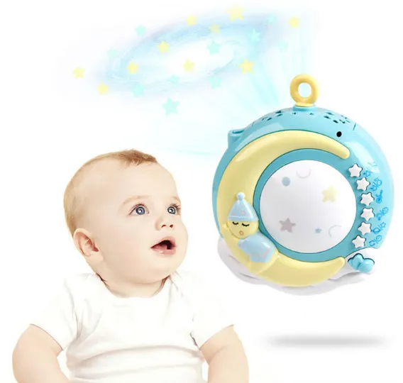 Baby Rasseln Krippe Mobiles Spielzeug Halter Rotierende Mobile Bett Glocke Spieluhr Projektion 0-12 Monate geboren Kleinkind Spielzeug 220428