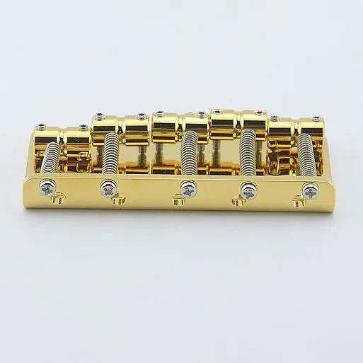 5 Strings Electric Bass Bridge Złoty Brass Saddle Electric Bass Guitar Electric