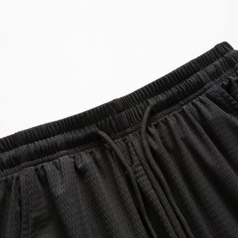 Tancel de seda de seda de gelo de gelo shorts para homens malha respirável tamanho solto seco seco rápido s tipo de esportes causais 220714