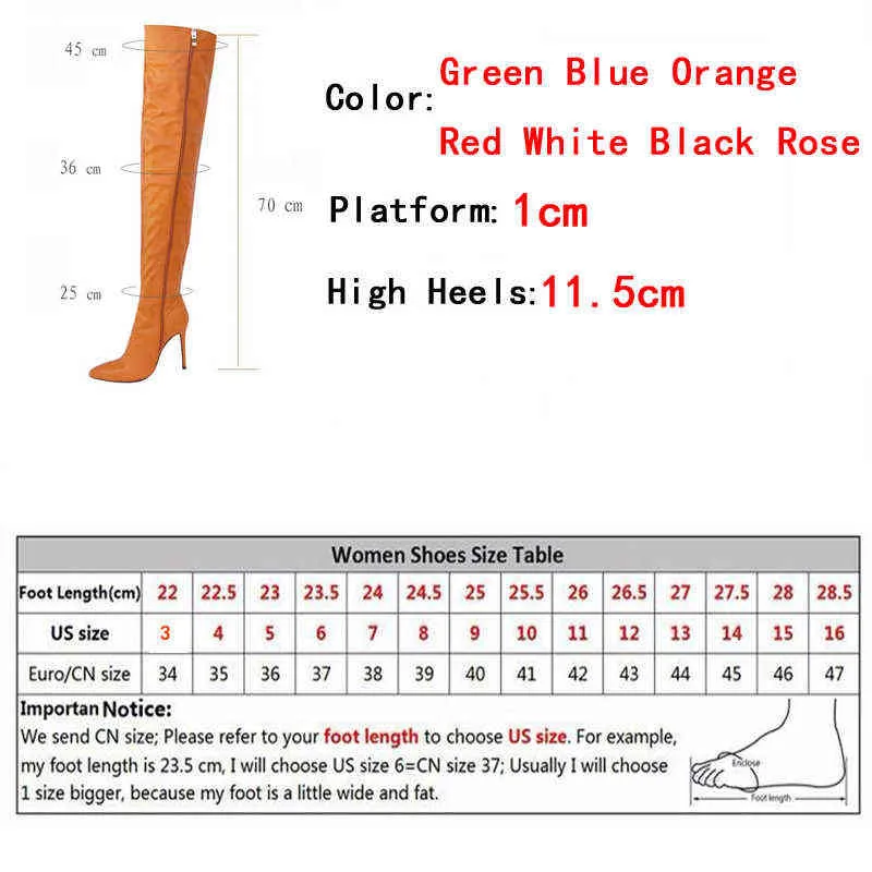 Liyke 2022 جلد أخضر جديد فوق فخذ الركبة عالية الأحذية نساء مثير ايصمة إصبع القدم zip 11.5 سم الكعب الليلي متجرد shoest220718
