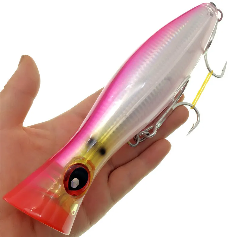 Noeby Big Popper Minnow Lure With VMC Hook Loud Sound, 200/160/120mm For  Bass, Bluefish, And Tuna Fishing 220624 From Yao09, $9.19