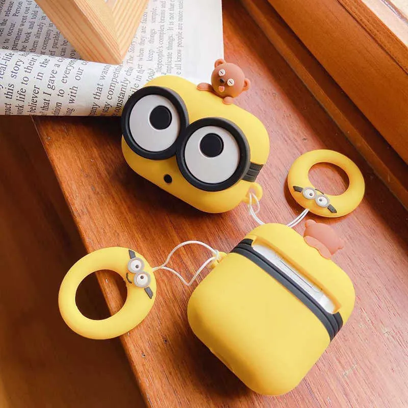 Cartoon Cute Big Eyes 2021 AirPods 3 Case Apple AirPods 2 Case Cover AirPods Pro Case iPhone Earuds Accessories5851093