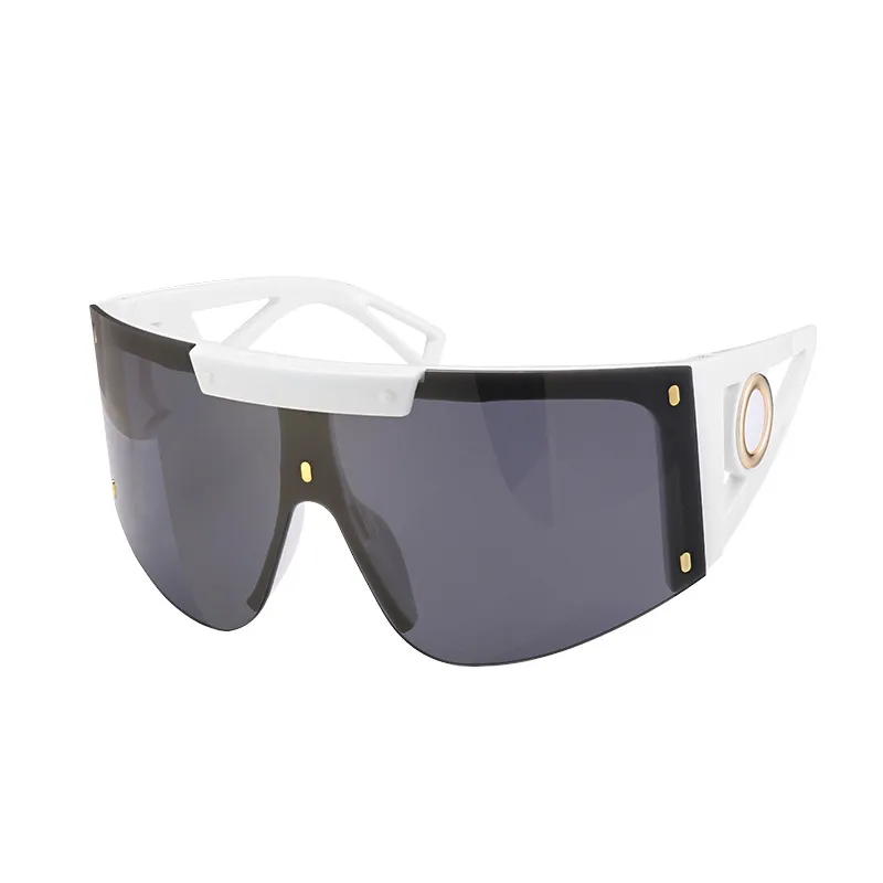 Escudo envoltório óculos de sol para mulheres estilo verão 4393 preto cinza sonnenbrille gafa de sol moda óculos de sol de grandes dimensões uv400 Protecti259J