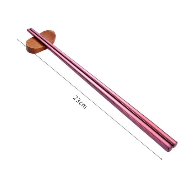 Stainless Steel Chopsticks Sushi Chopsticks Food Grade Chinese Silver Metal Chopstick Reusable Chop Stick Kitchen Tools
