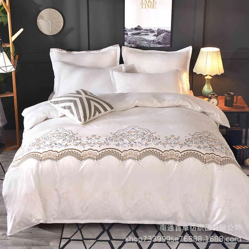 Bedding American Lace Quilt Cover Pillow Case No Sheet Set