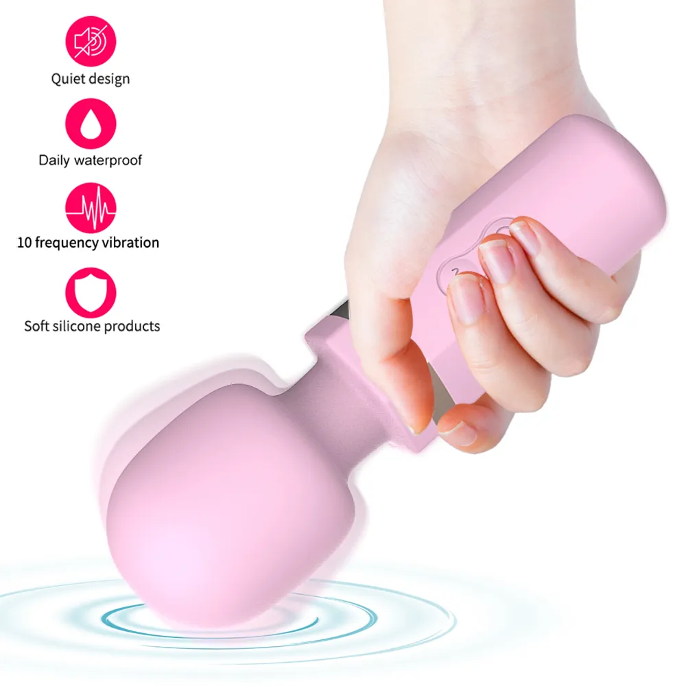 Mini AV baguette magique vibrateur stimulateur clitoridien outil de Masturbation féminine produits pour adultes masseur de mamelon chatte jouets sexy pour femme