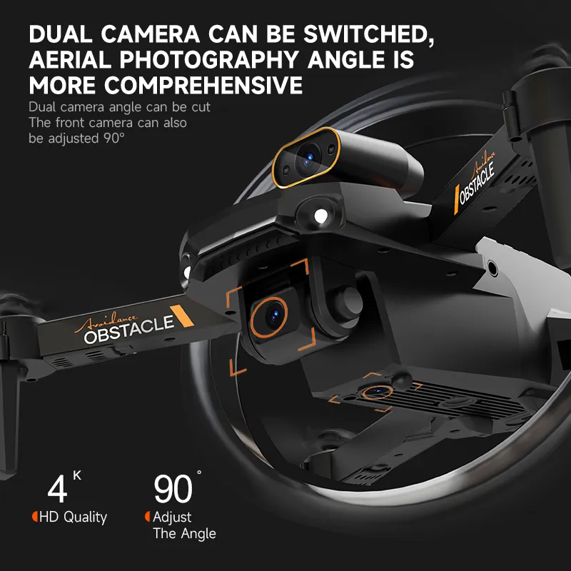 Drone professionnel Uav intelligent 4K S91 avec quadrirotor pliable à double caméra avec évitement d'obstacles à 360 degrés 5G WiFi Mini Drone RC Toy 220830