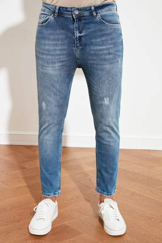 Trendyol mannelijke skinny fit bijgesneden jeans TMNSS21JE0054 220328