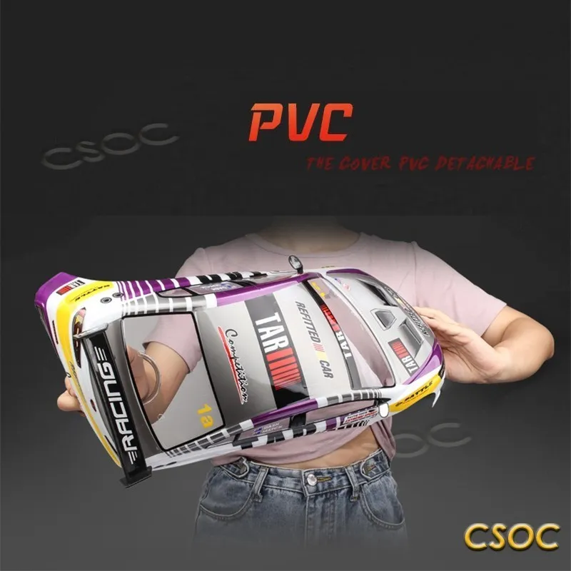 CSOC 110 Araba Kabuk Kiti Big Offroad için 4WD Hızlı Uzaktan Kumanda Drift Yarış Kamyonu 4570kmh RC PVC Oyuncak Yetişkin 220525