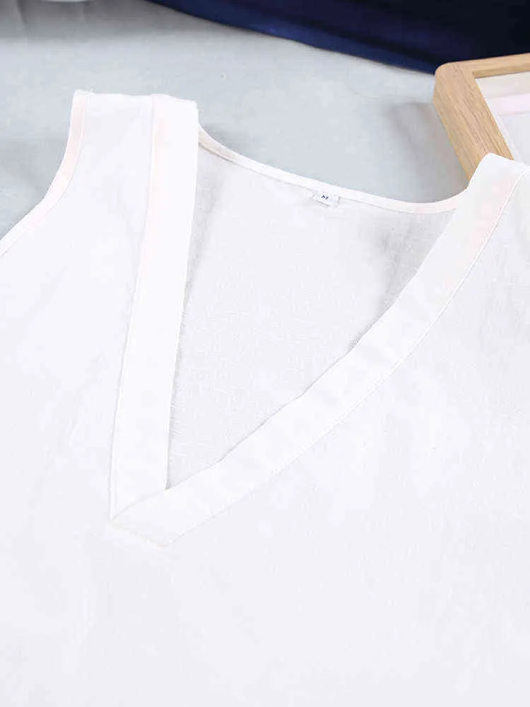 Hiloc Low Cut Seksi Nightwear Sleeless Peplum En İyi Kadınlar Pijama Beyaz V Boyun Samimi iç çamaşırı Kadın Setleri Yaz Ev Takım L220803