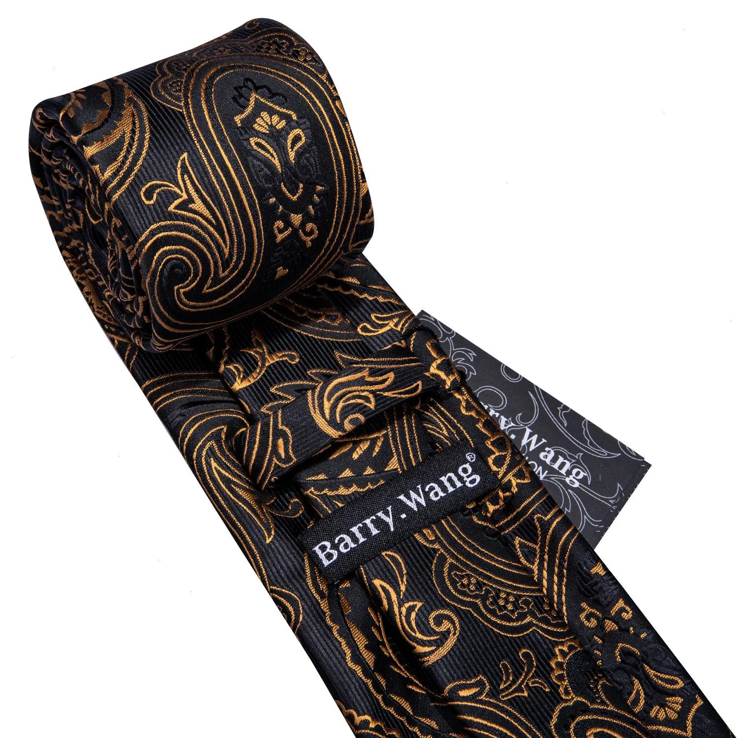 Gold Mens Ties 100 Silk Jacquard Woven Solid Men Wedding Business Party 8 5cm Neck Tie Set Gs-07287D