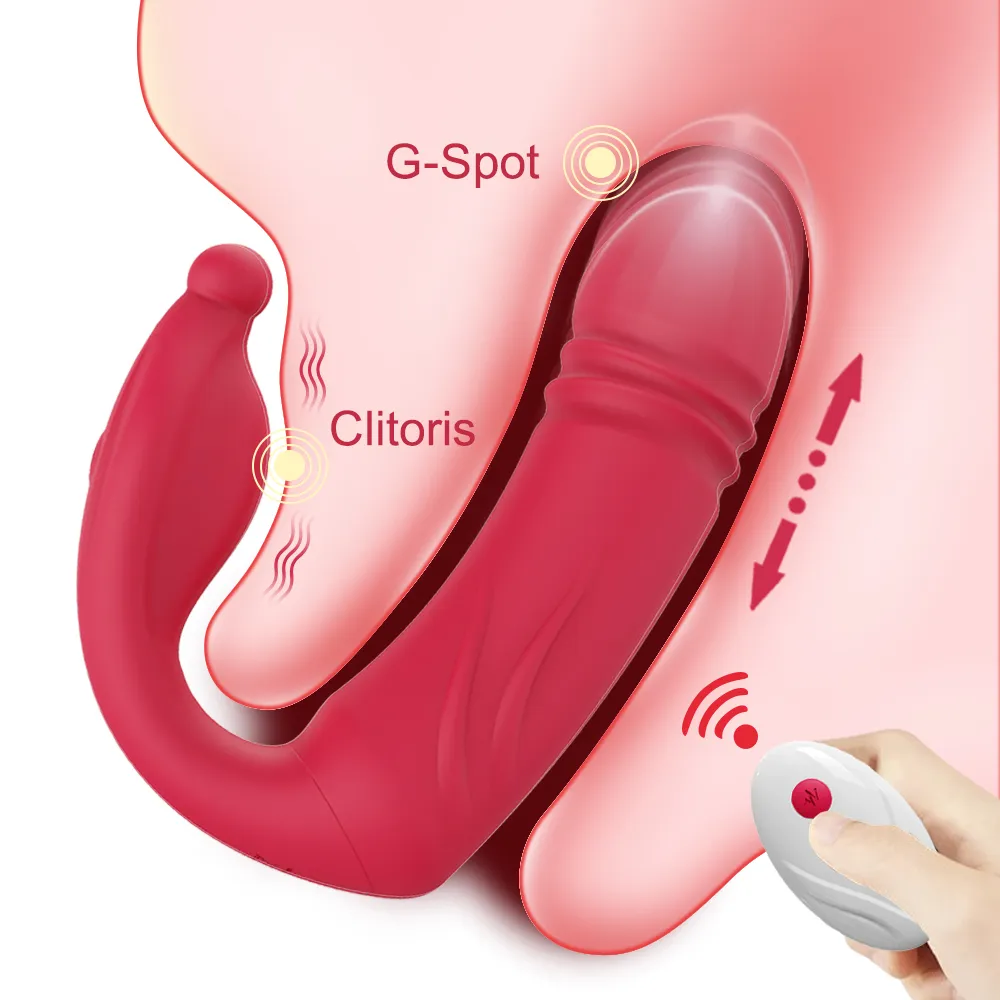 Skönhetsartiklar teleskopisk vibrator för kvinnor app bärbara dildo trosor g spot stimulator onanator trådlös fjärrkontroll sexig leksak för vuxen