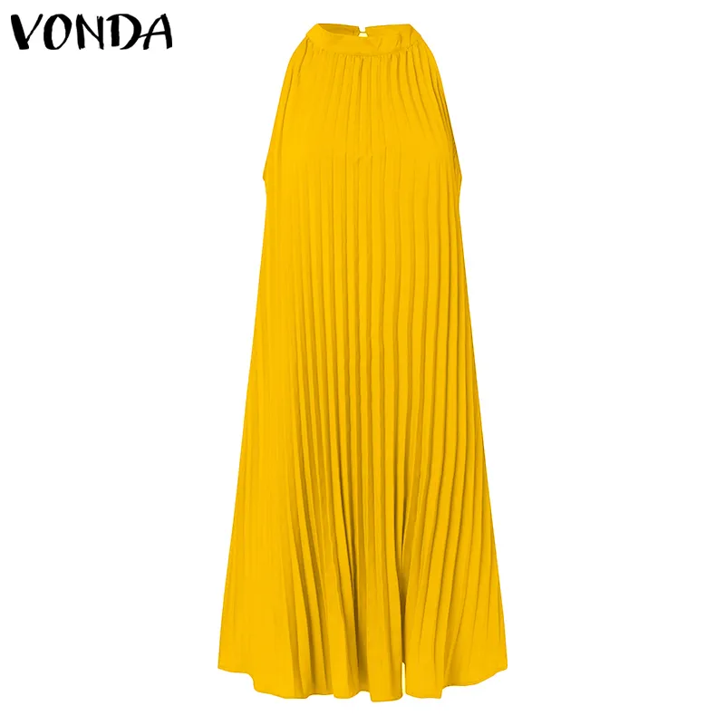 Элегантное атласное платье для Slik Женщины сексуальные рукавочные стойки для воротника Вечерние вечеринки Длинные платья Vonda Beach Sunress Casual vestido 220611