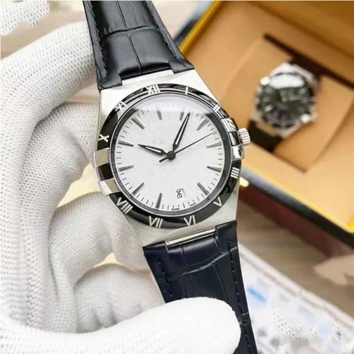2022 heren 3pin nauwkeurige timing trendy mode horloges klassieke strip nagel stijl streep kleurrijke schaal prachtige quartz niet waterproo242d
