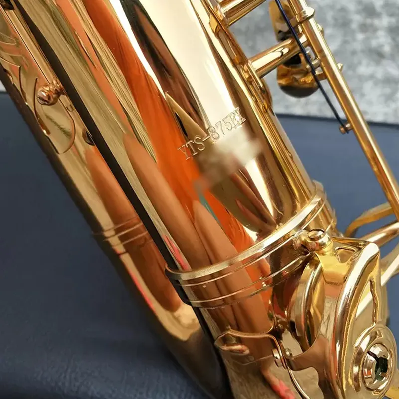 Or nouveau modèle YTS-875EX B-flat saxophone ténor professionnel instrument de jazz en laiton plaqué or de qualité professionnelle sax ténor