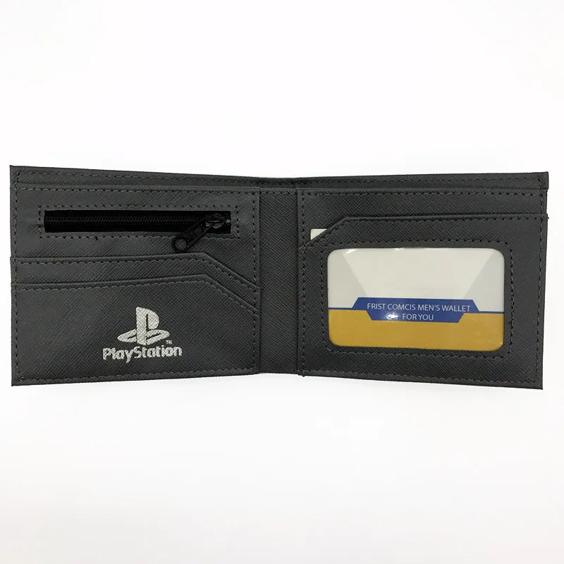 3D Touch-spel Playstation Purse Anime Cartoon PVC-plånböcker för studenter Pojke Flicka Pengar Mynthållare Kort plånbok 220608