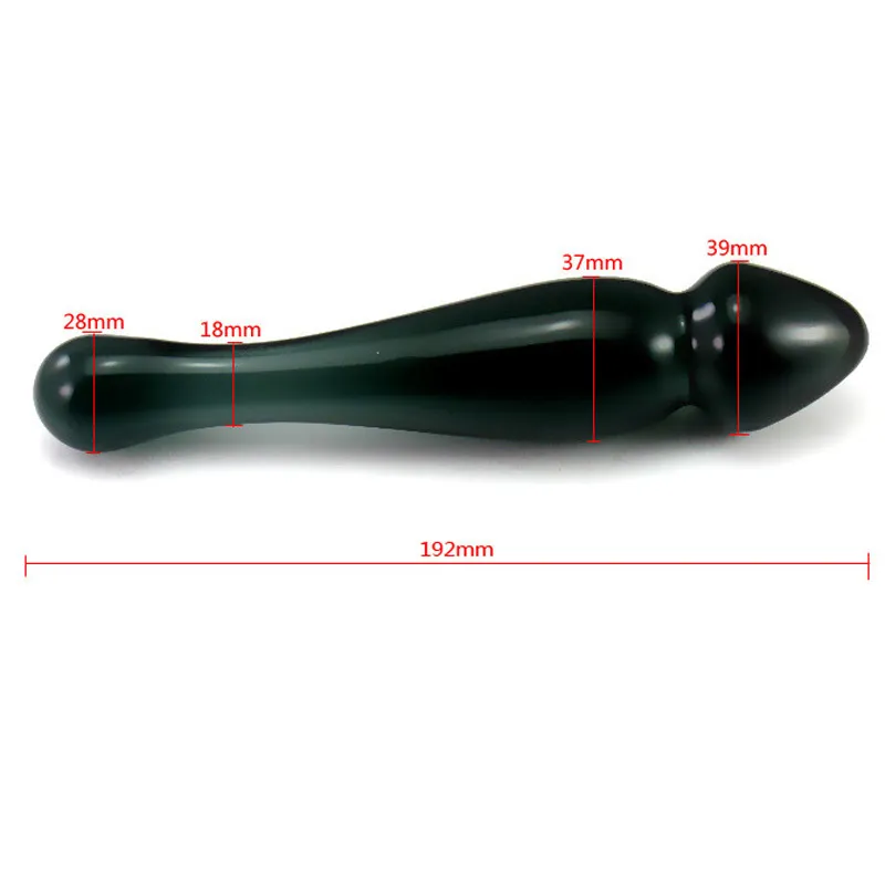 Crystal Glass Dildo Anal Plug G Spot Stimulator Sexiga leksaker för vuxen Masturbator Woman Dilator Penis Dildos Women