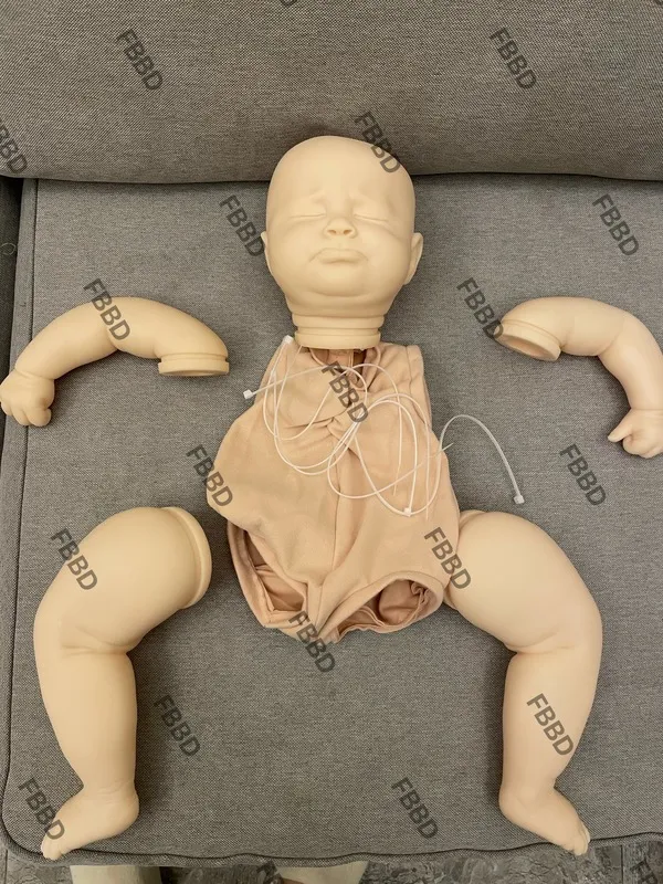 23inch Bebe Reborn Doll Kit 4month Sage Rare Limited Sold Out Edition with Body and Eyes Unpainted Kits With COA 220621