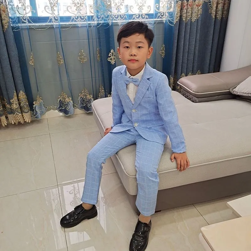 Ensembles de vêtements Uniforme scolaire Robe garçons Costumes d'anniversaire formels Mariages Blazer Pantalon Enfants Gentleman Party Enfant F64 a220826