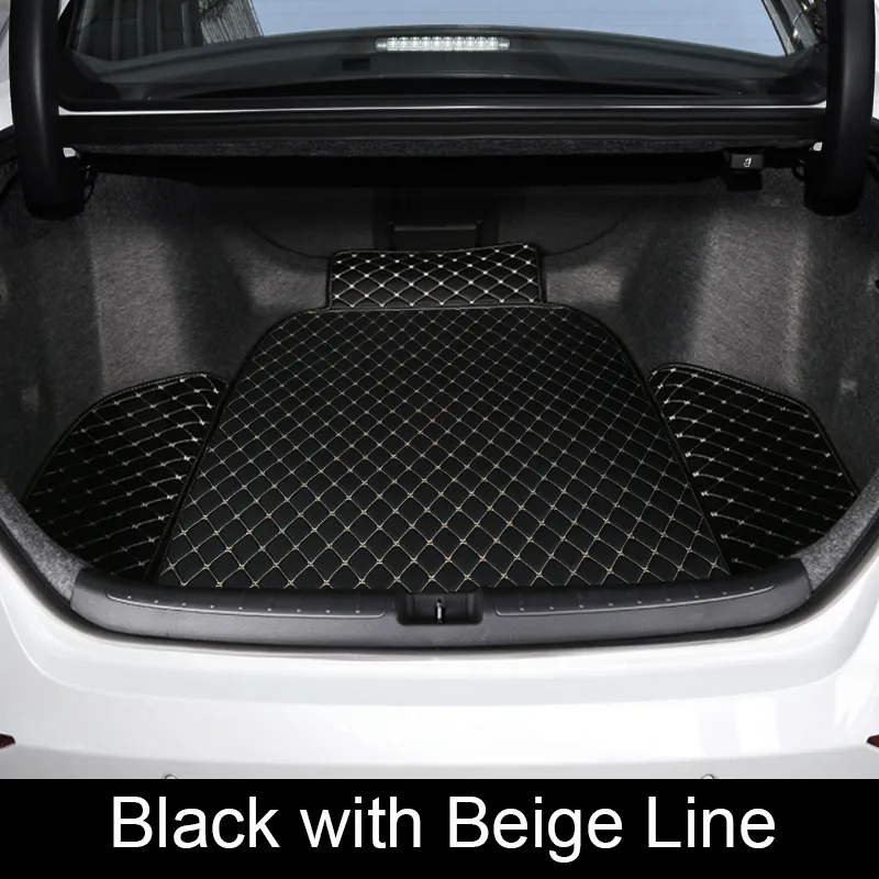 Car Styling Custom Rear Trunk Mat For Honda Accord 2018-2024 Leather Waterproof Auto Cargo Liner Pad Auto Accessory