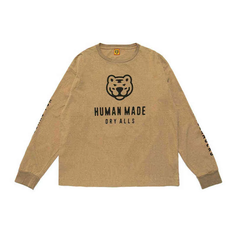 Long Sleeves Animal Printing Human Made T Shirt Men Women Best Quality ee opsT220721