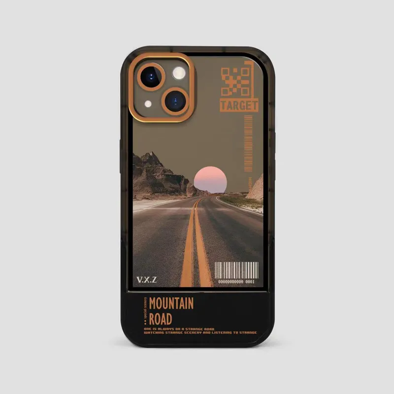 Pintura de paisagem de estrada com capas de telefone de suporte invisível para iPhone 6s Plus 11 8 13 XR SE2 12 Max Mini Pro X 6 XS 7 Soft Back Cove2292517