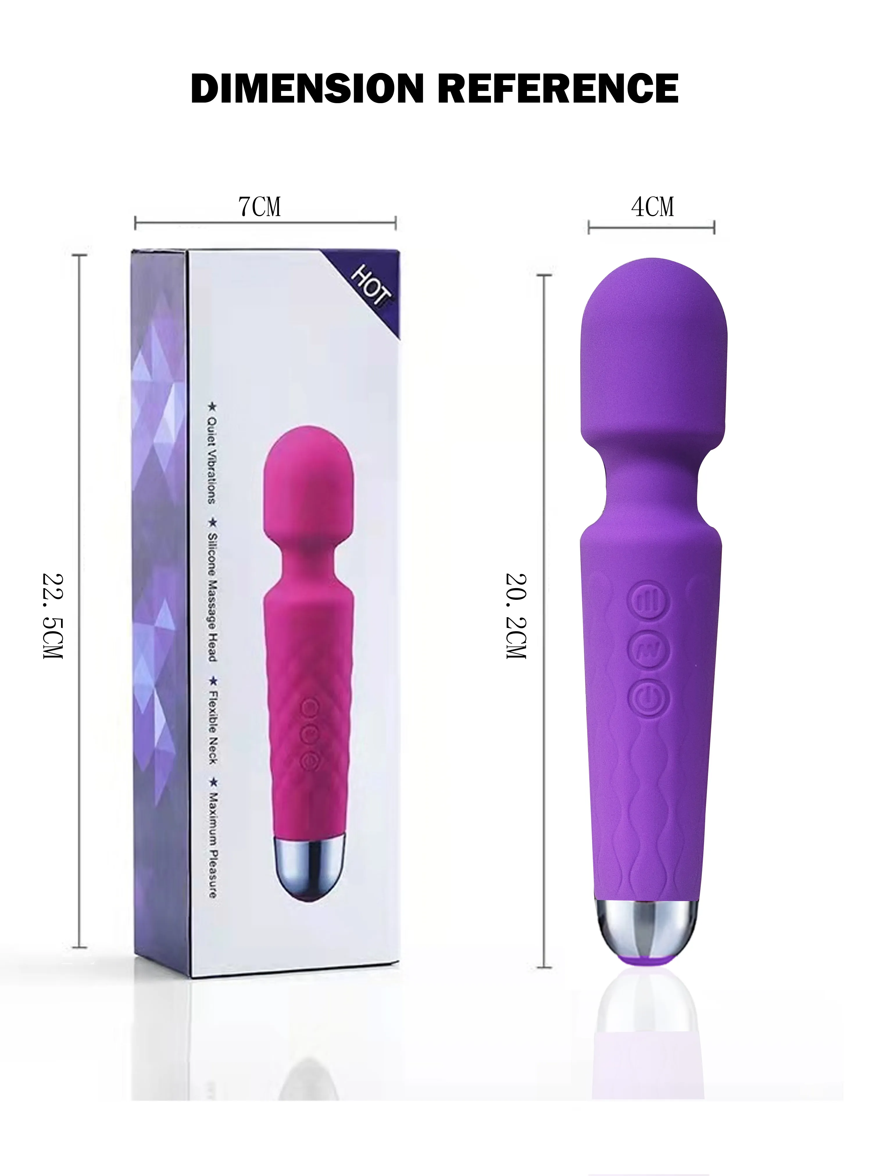 Super kraftfull vibrator trådlösa dildos av magiska trollstav för kvinnor klitoris stimulator g spot massager sexiga leksaker vuxna