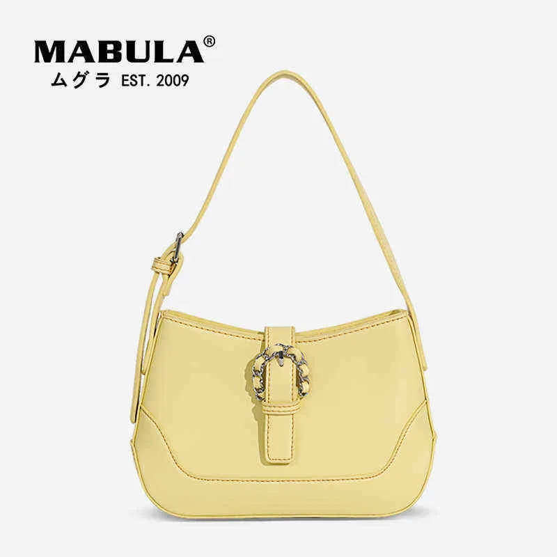 HBP boodschappentas mabula retro lederen onderarm schouder hobo portemonnee eenvoudige stijlvolle bovenste handgreep zadel handtas casual crossbody tas voor vrouwen 220723